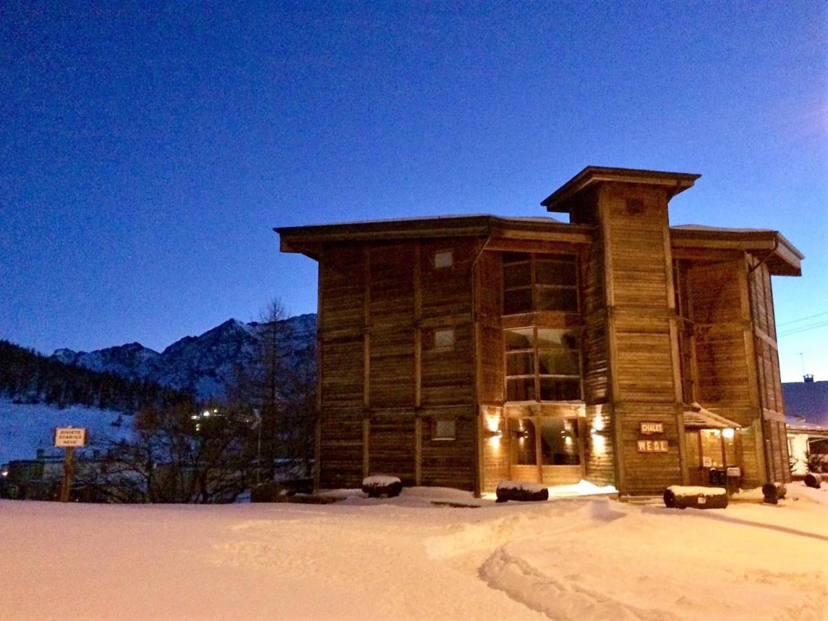 Chalet Weal Aparthotel Colle Colle Sestriere Exterior foto